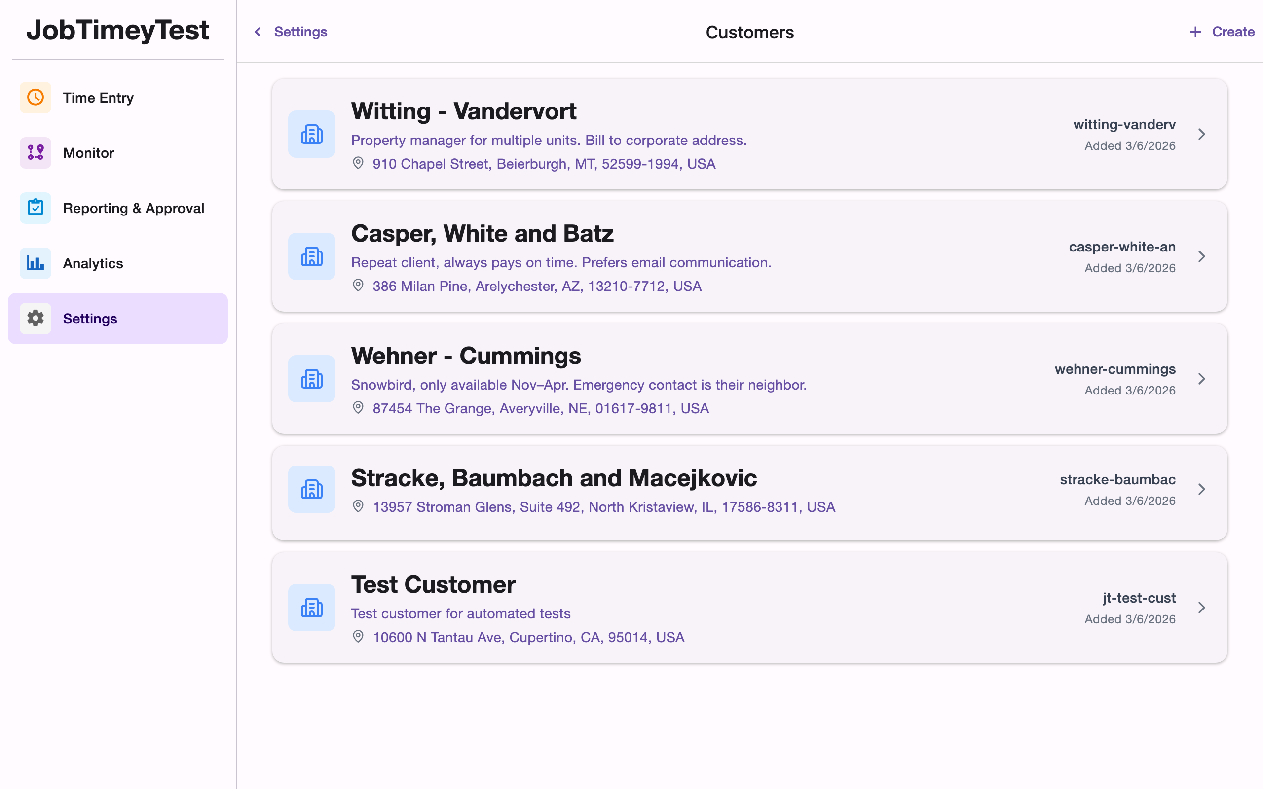 desktop customers screenshot