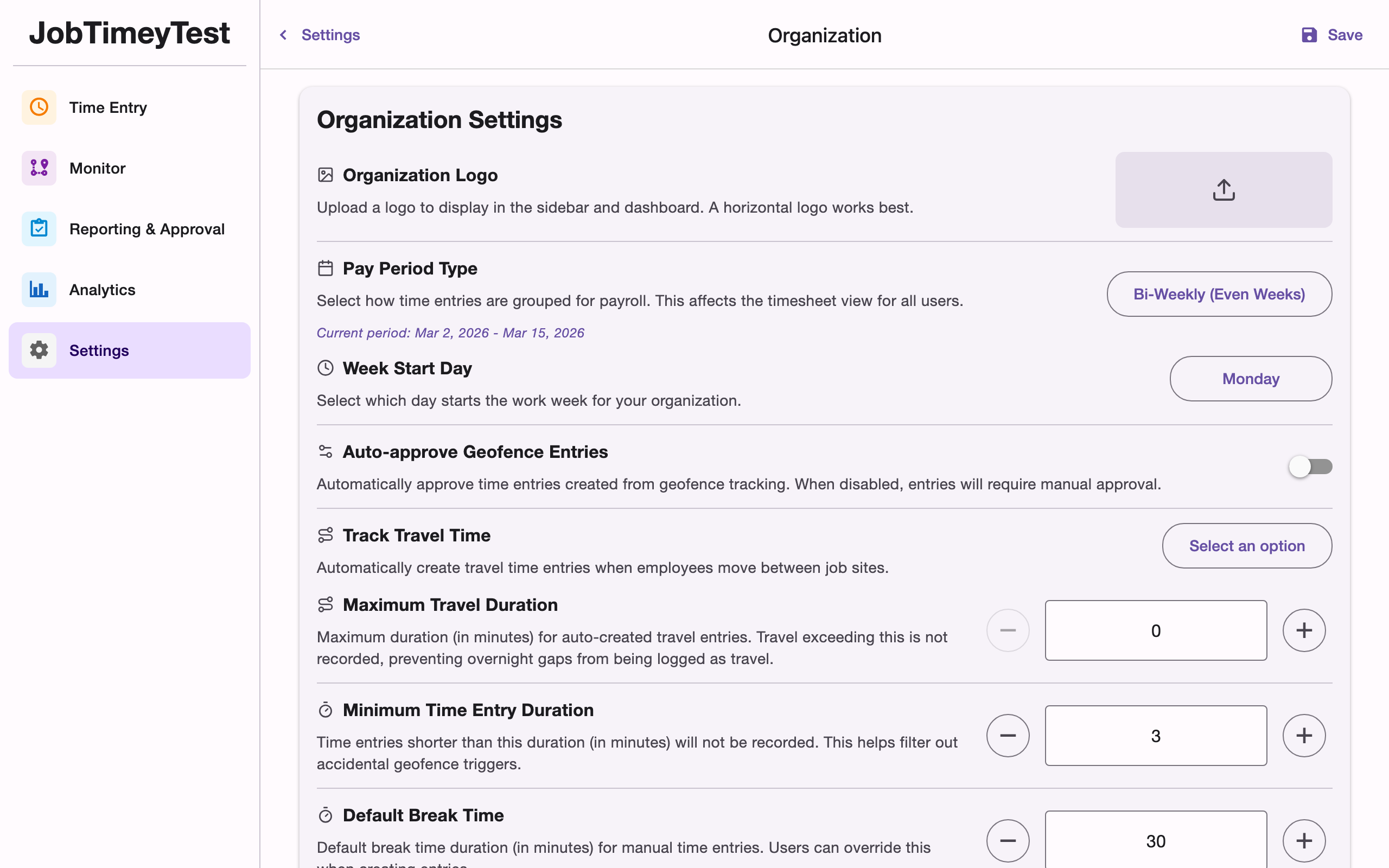 desktop org-settings screenshot